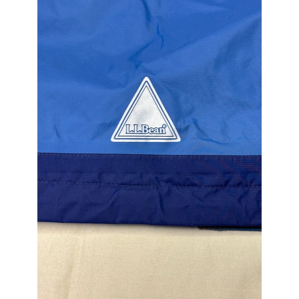 LL‎ Bean Gore Tex Kids XL 18 Blue Navy Hooded Waterproof Rain Jacket